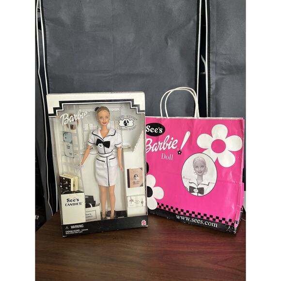 Barbie-See's Candies-Happy Habit Barbie Doll-Circa 1999-Slightly Damaged Box - Picture 1 of 16